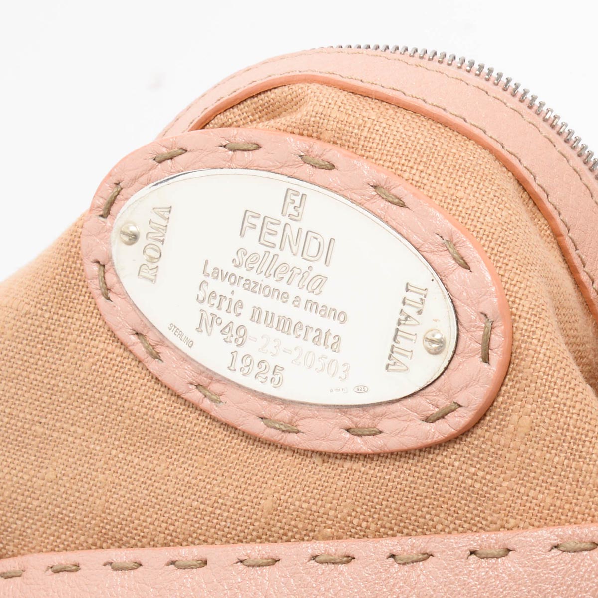 Fendi Bois de Rose Roma Calfskin Selleria Mini Linda Bag