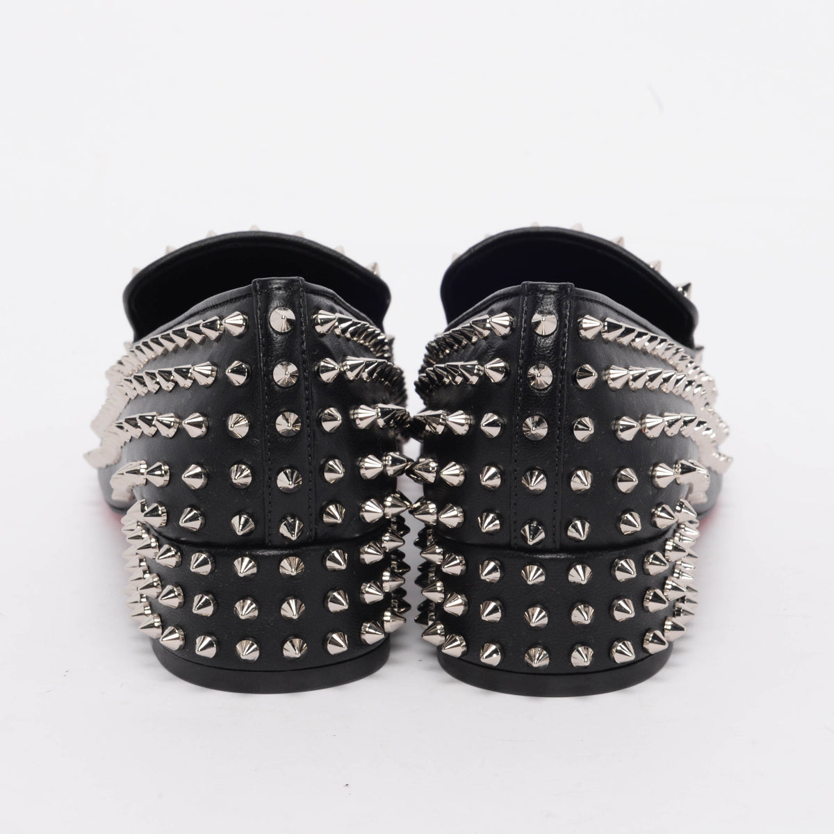 Christian Louboutin Black Spikeasy Loafers 38