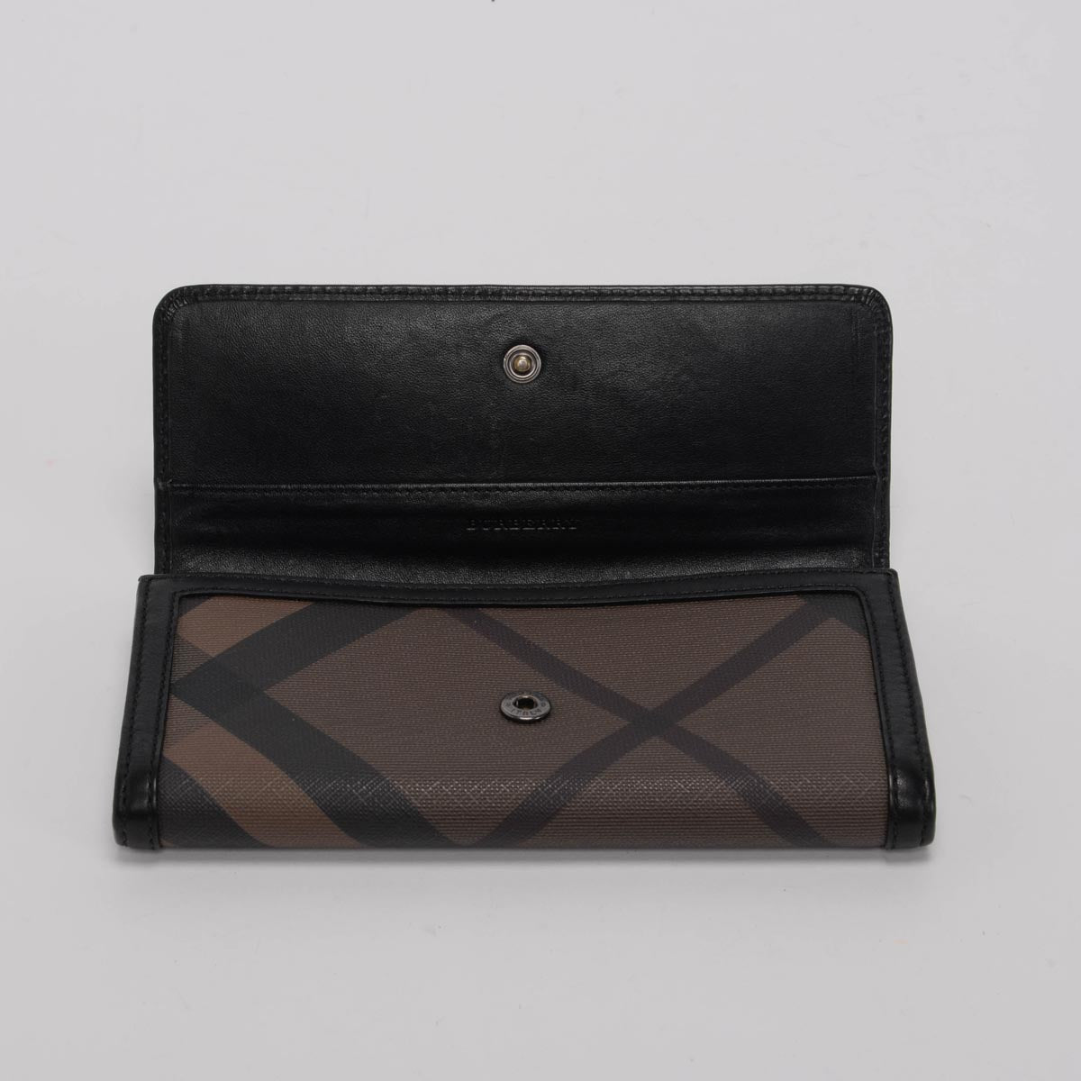 Burberry Smoke Check Canvas Molly Wallet