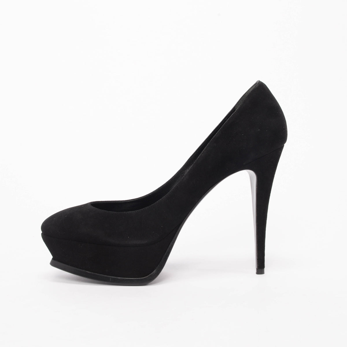 Saint Laurent Black Suede Tribute Pumps 40