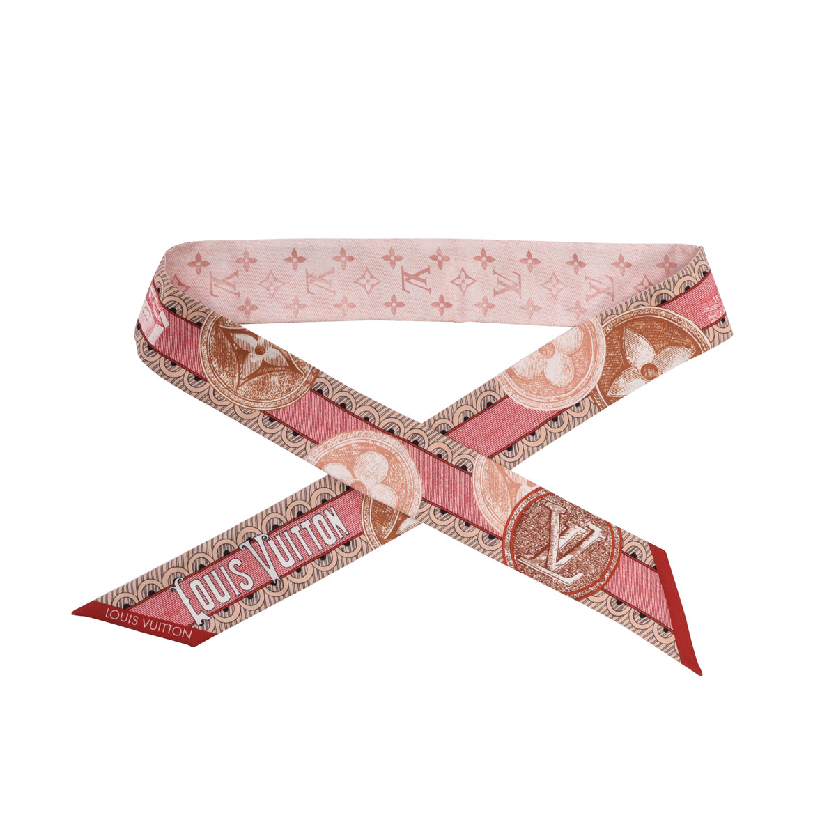 Louis Vuitton Rose Silk Malles Merveilleuses BB Bandeau