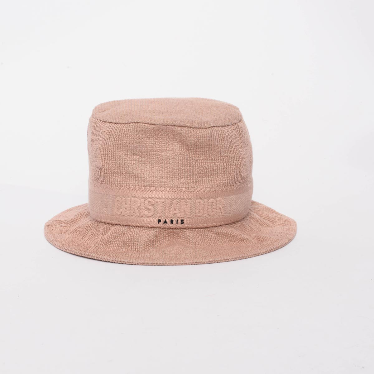 Dior Pink Cotton Logo Embroidered Bucket Hat