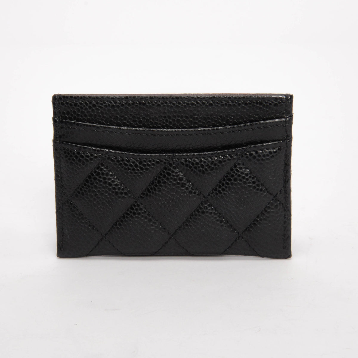 Chanel Black Caviar Classic CC Card Holder