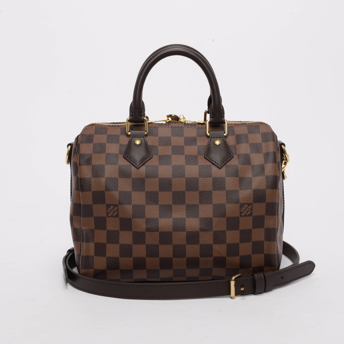 Louis Vuitton Damier Ebene Speedy Bandouliere 25 Bag