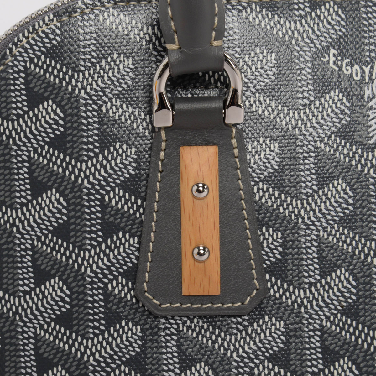 Goyard Gris Goyardine Mini Vendome Bag