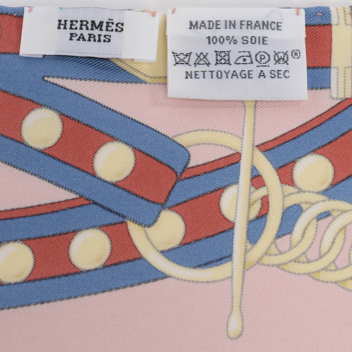 Hermes Pink Silk Grand Tralala Nano Losange Scarf