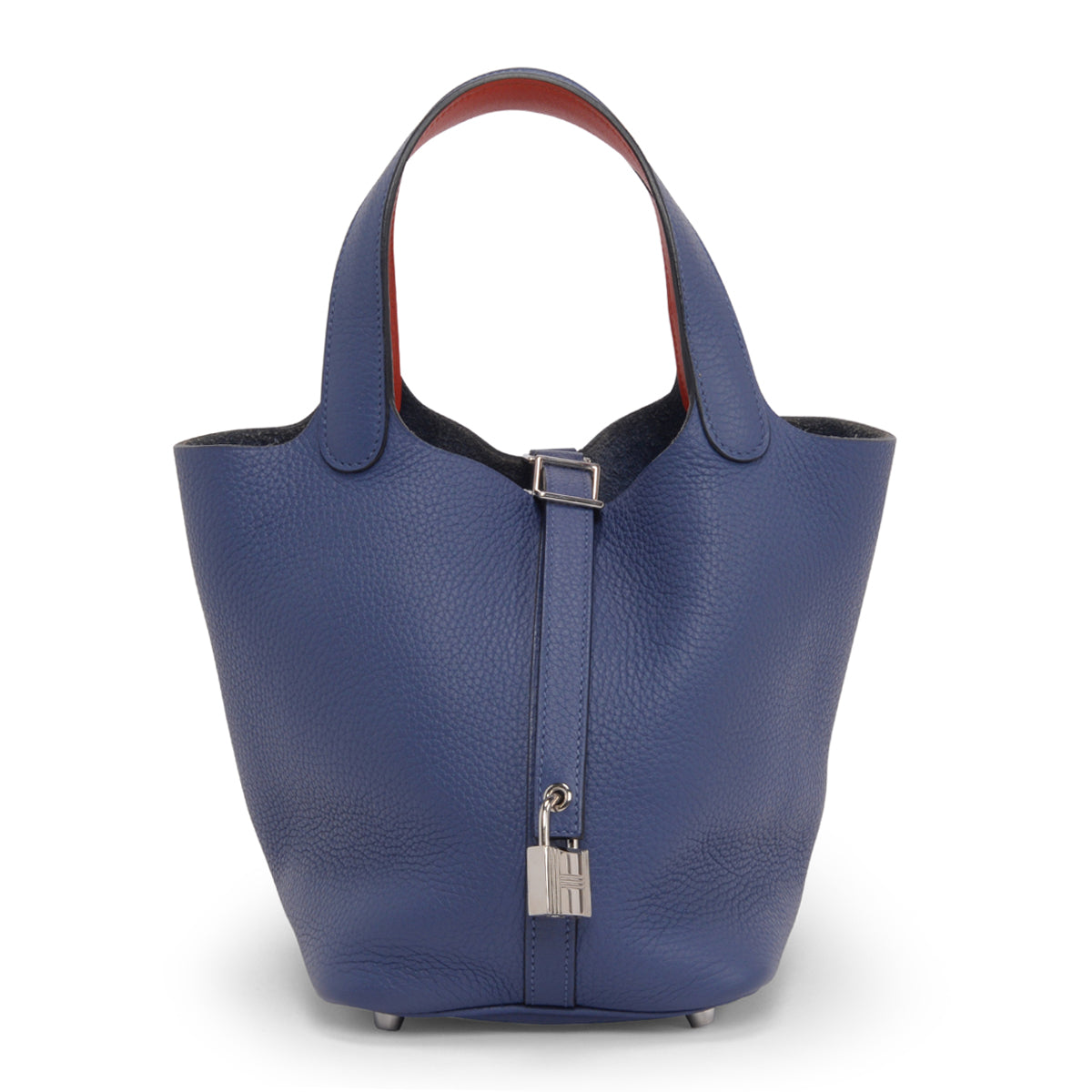 Hermes Bleu Brighton & Capucine Clemence Picotin Lock 18