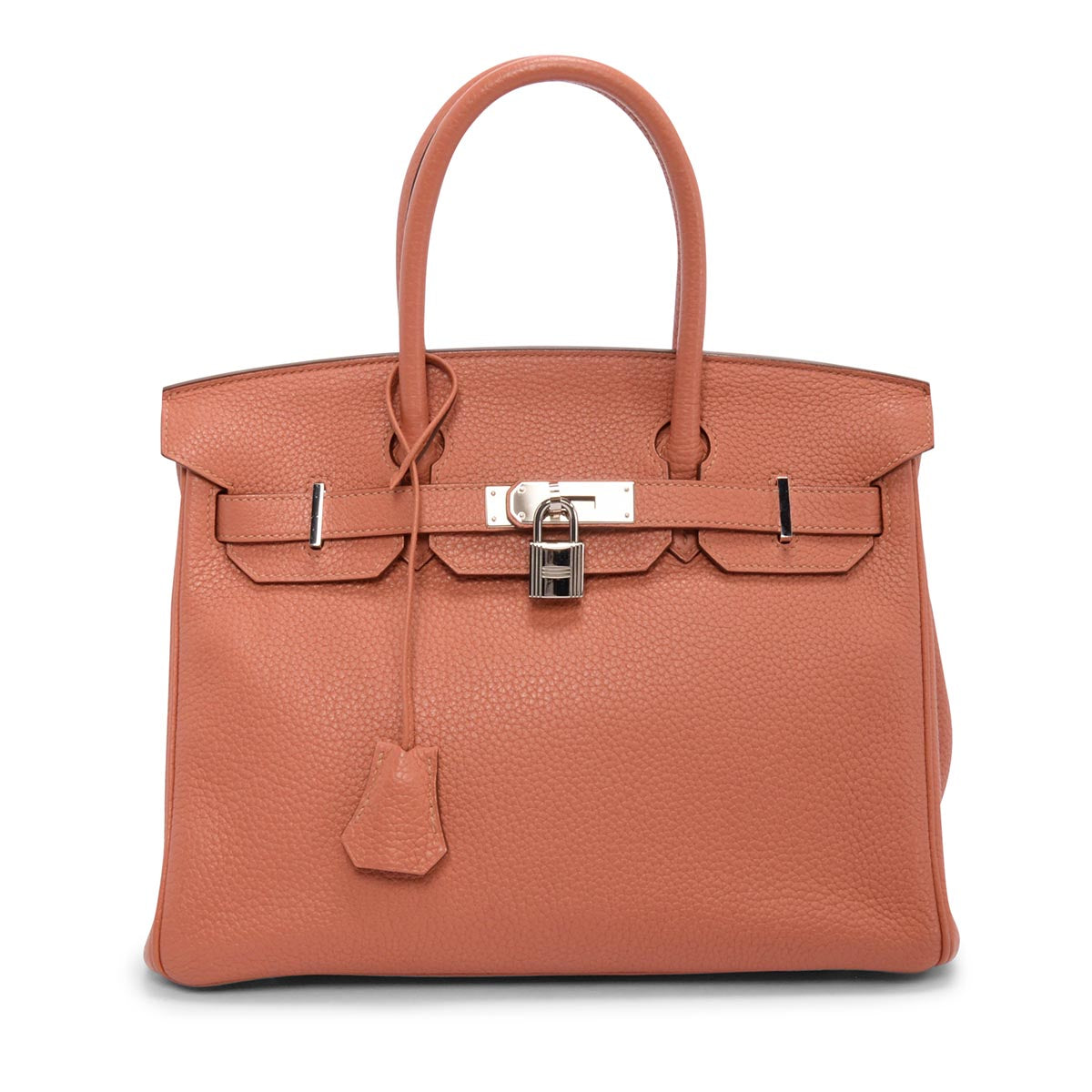 Hermes Rose Tea Togo Birkin 30 PHW