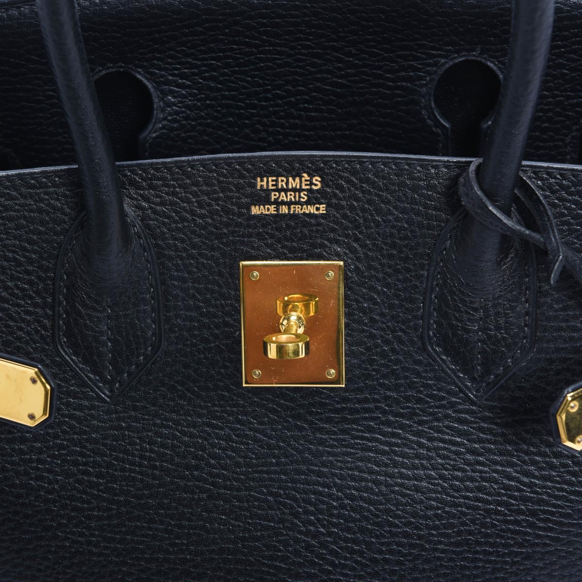 Hermes Black Ardennes Birkin 30 GHW