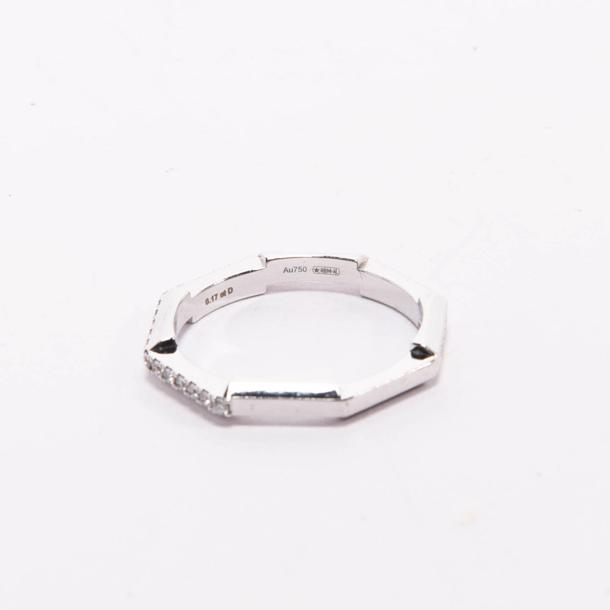 Gucci White Gold & Diamond Link To Love Ring