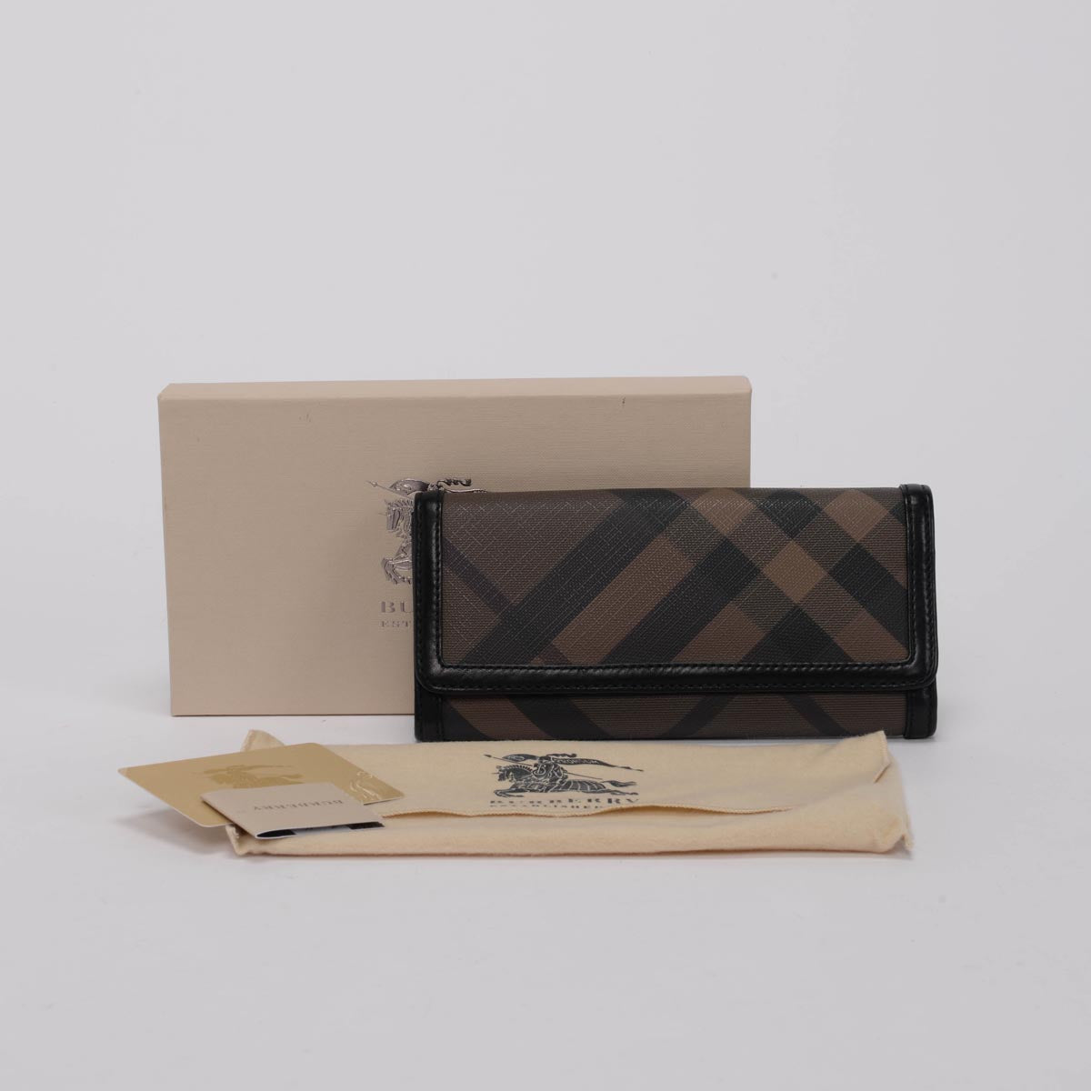 Burberry Smoke Check Canvas Molly Wallet