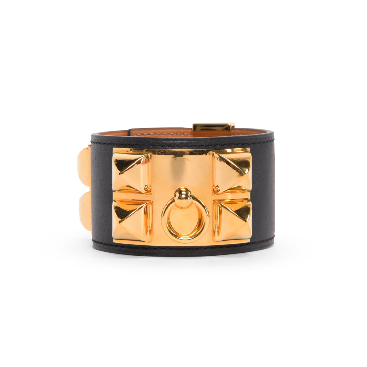 Hermes Black Swift Collier de Chien Bracelet