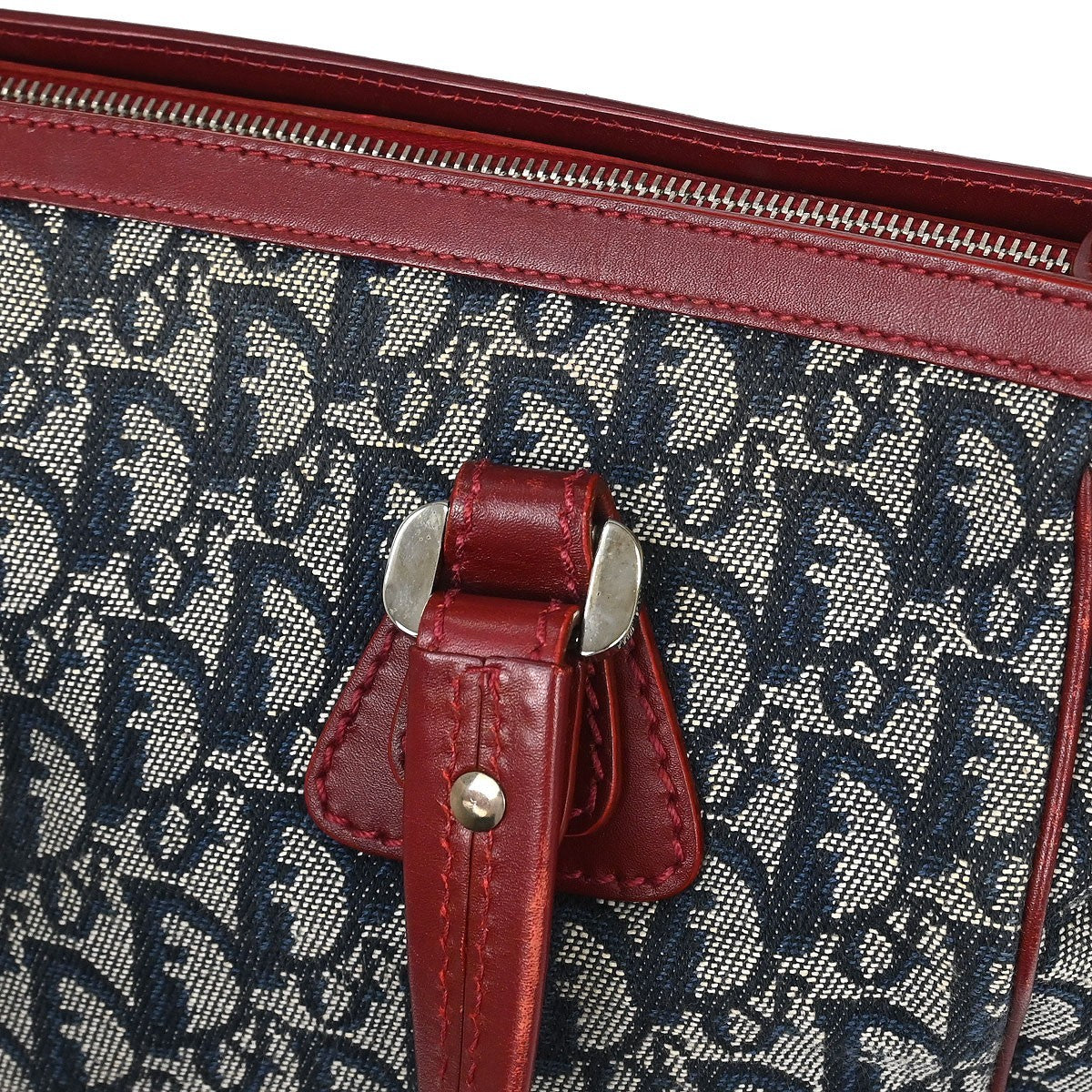Dior Vintage Navy Diorissimo Canvas Trotter Tote