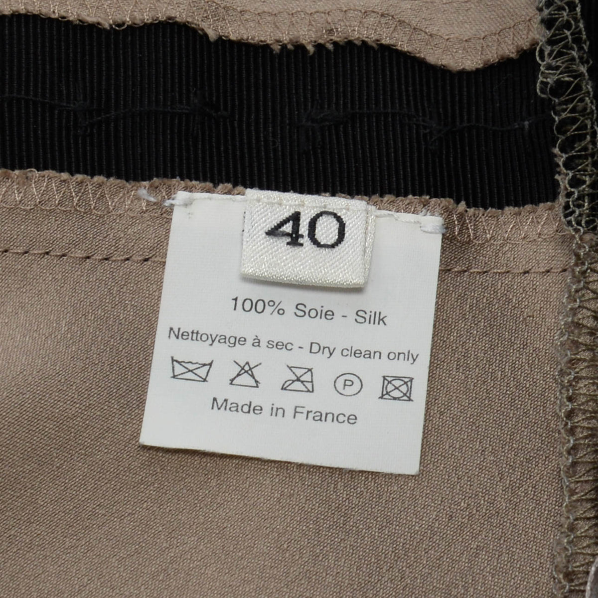 Lanvin Bronze Satin Crystal Embellished Dress FR 40
