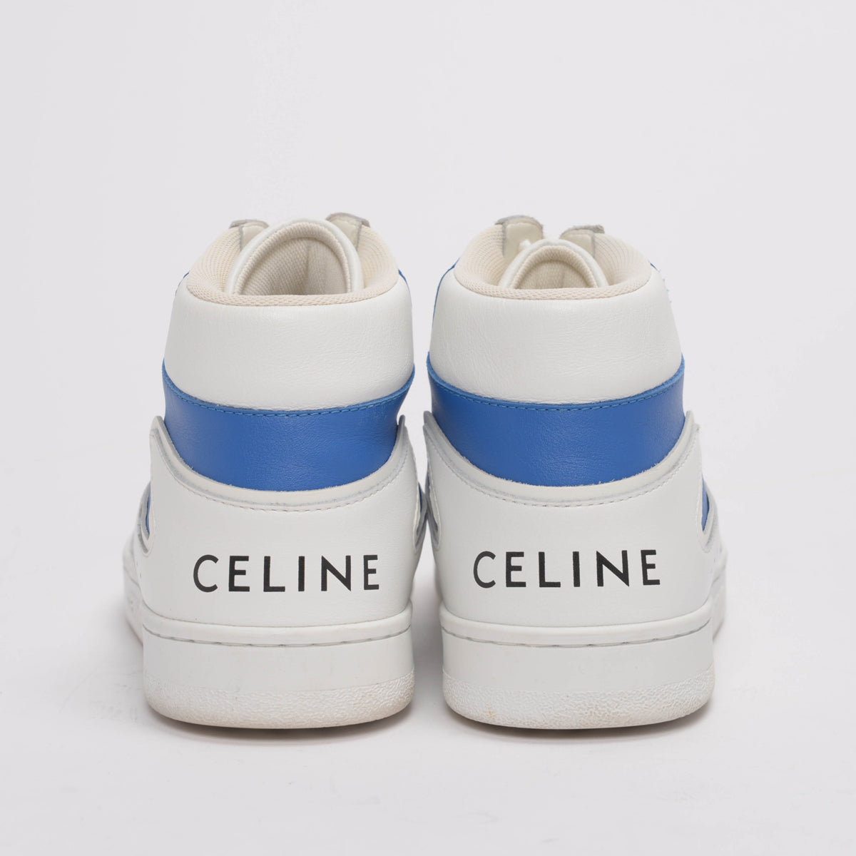 Celine White Leather CT-01 "Z" High Top Sneakers 39