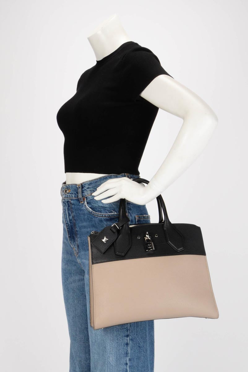 Louis Vuitton Bi-Colour Taurillon City Steamer MM