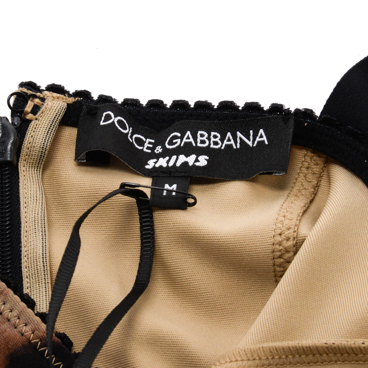 Dolce & Gabbana x Skims Leopard Jersey Playsuit M