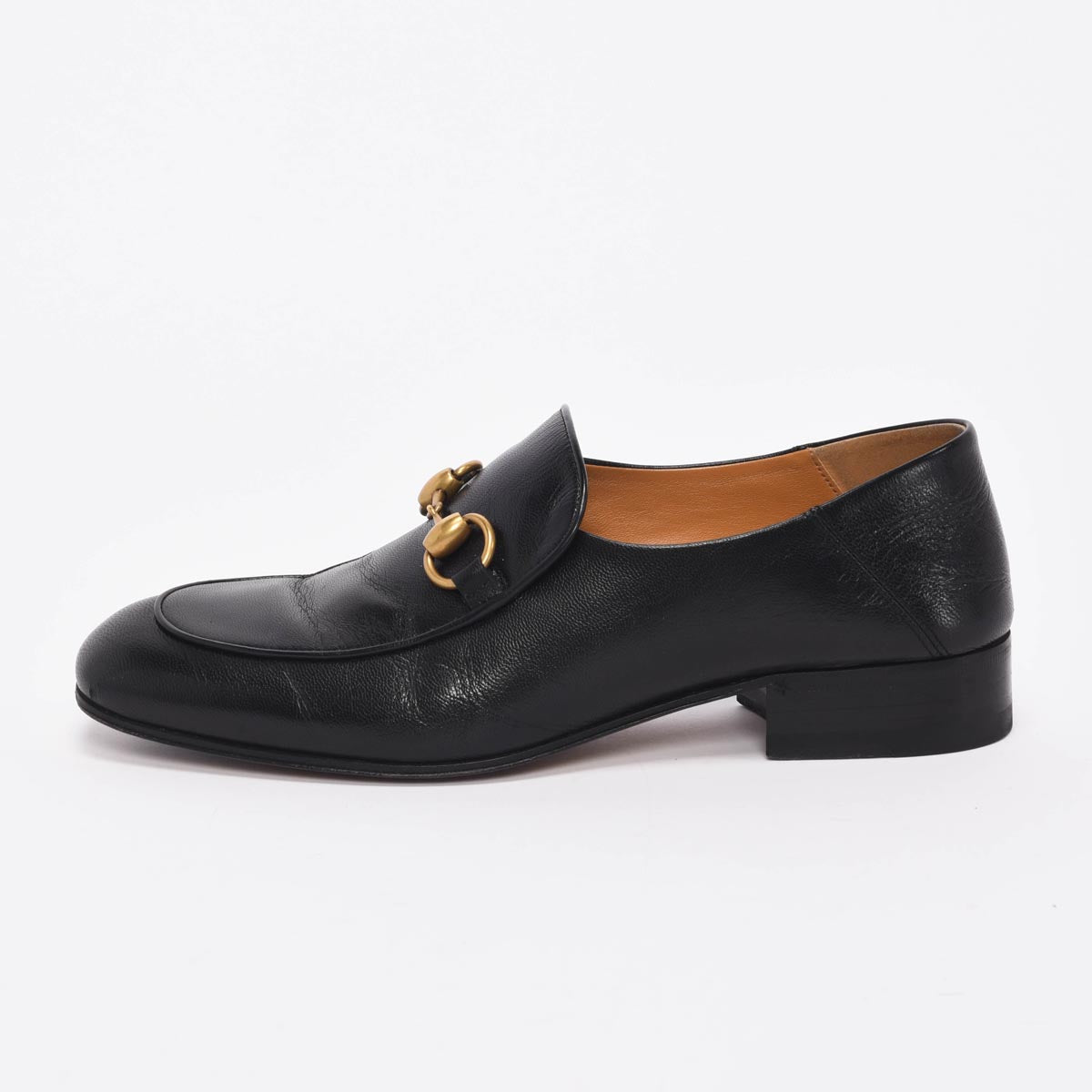 Gucci Black Granada Kid Quentin Loafers 38