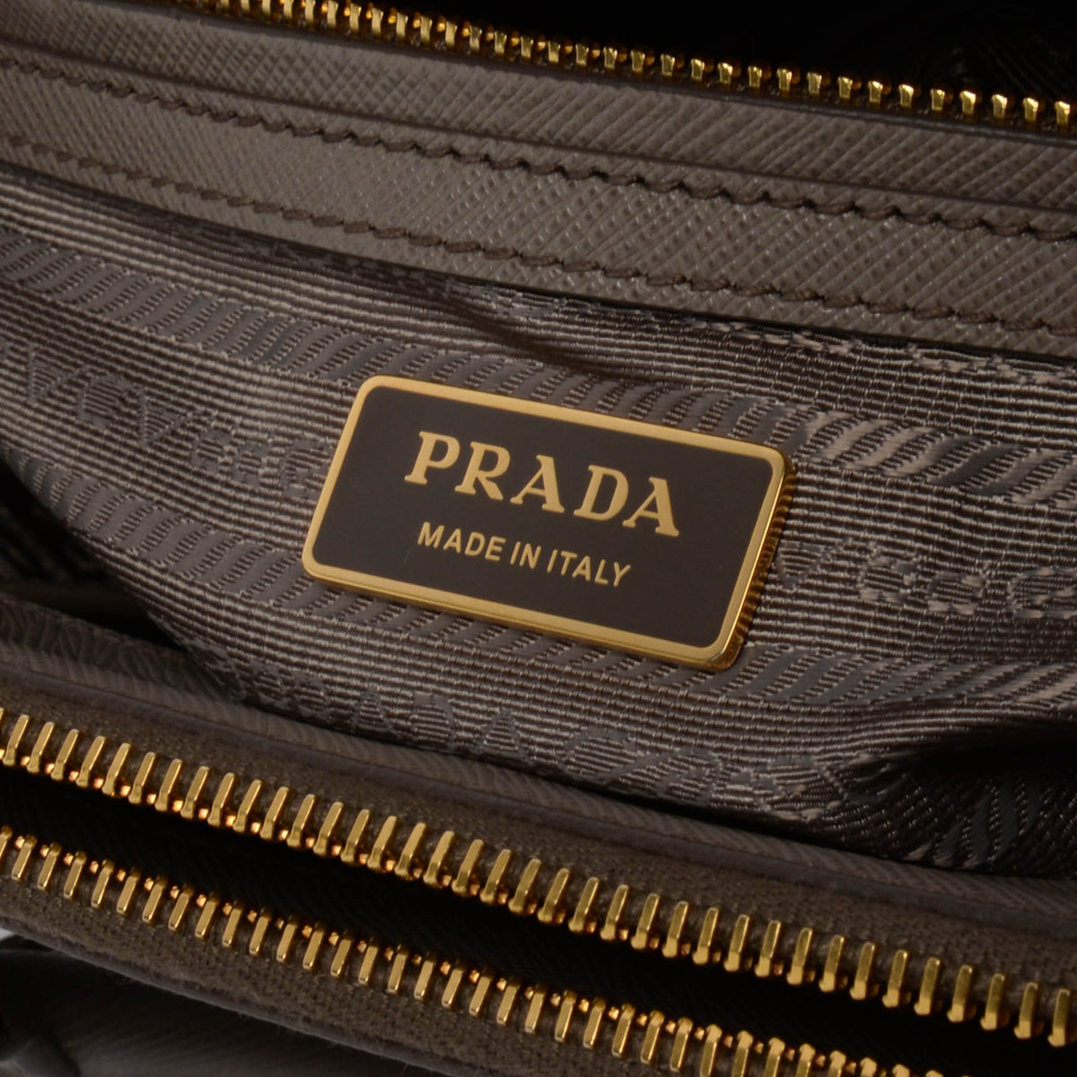 Prada Grey Saffiano Lux Small Galleria Tote