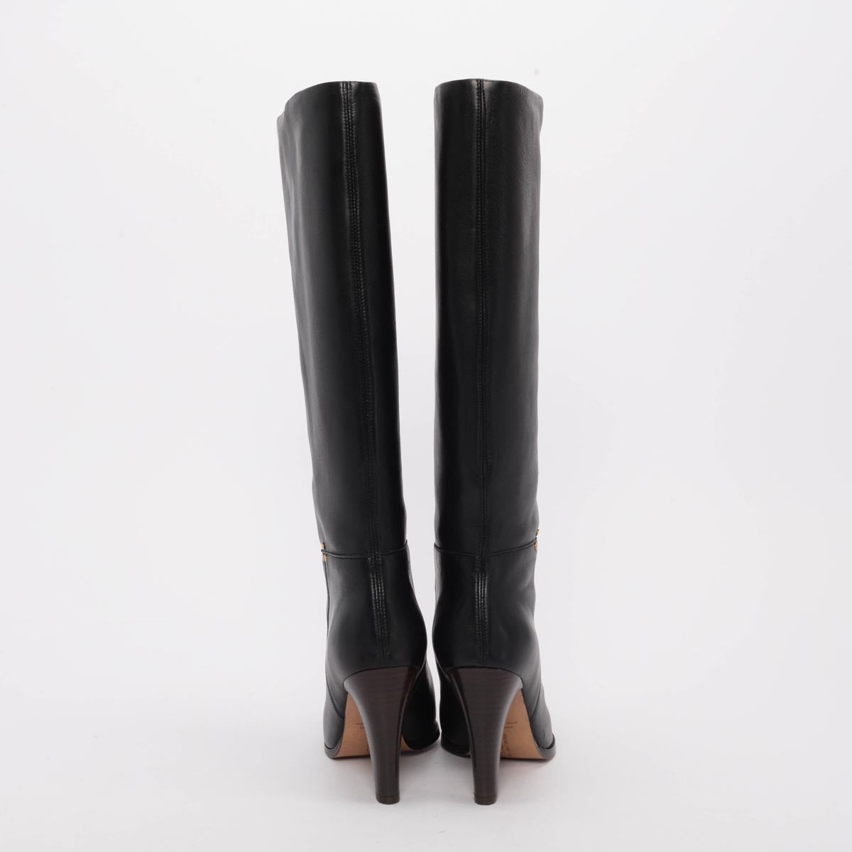 Jerome Dreyfuss Black Calfskin Long Boots 39