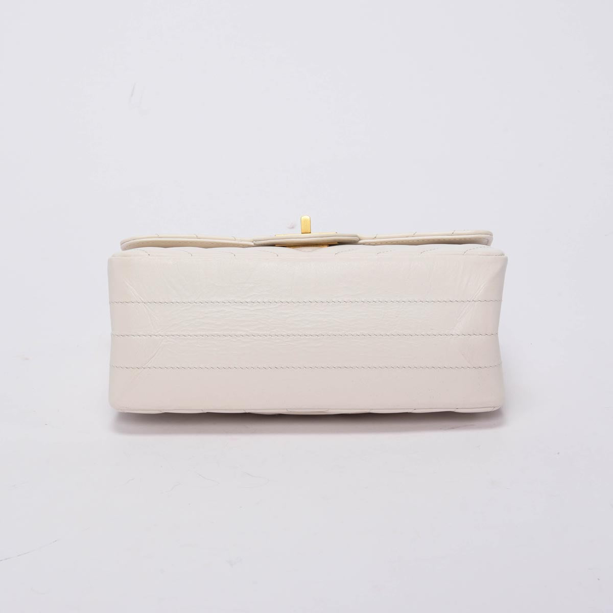 Chanel White Chevron Calfskin Mini Reissue 2.55 Flap Bag