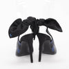 Louis Vuitton Blue & Black Sequined Bow Trim Pumps 37 - Blue Spinach
