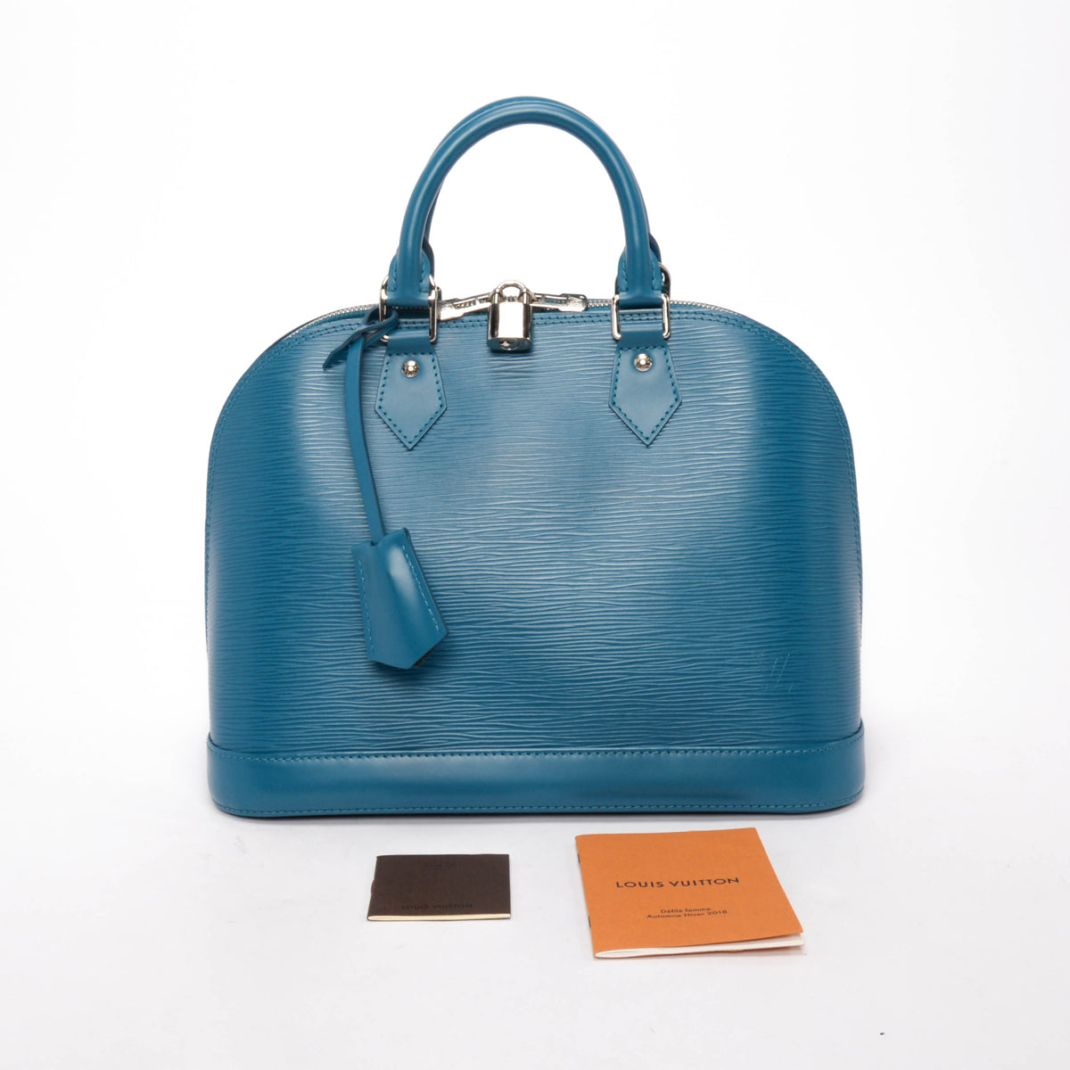Louis Vuitton Cyan Epi Leather Alma PM