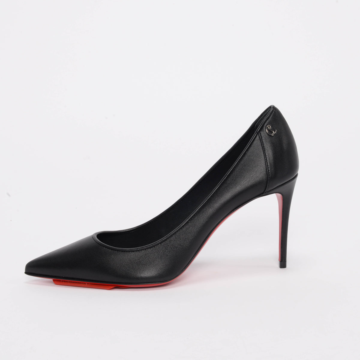 Christian Louboutin Black Nappa Leather Sporty Kate 85 Pumps 38