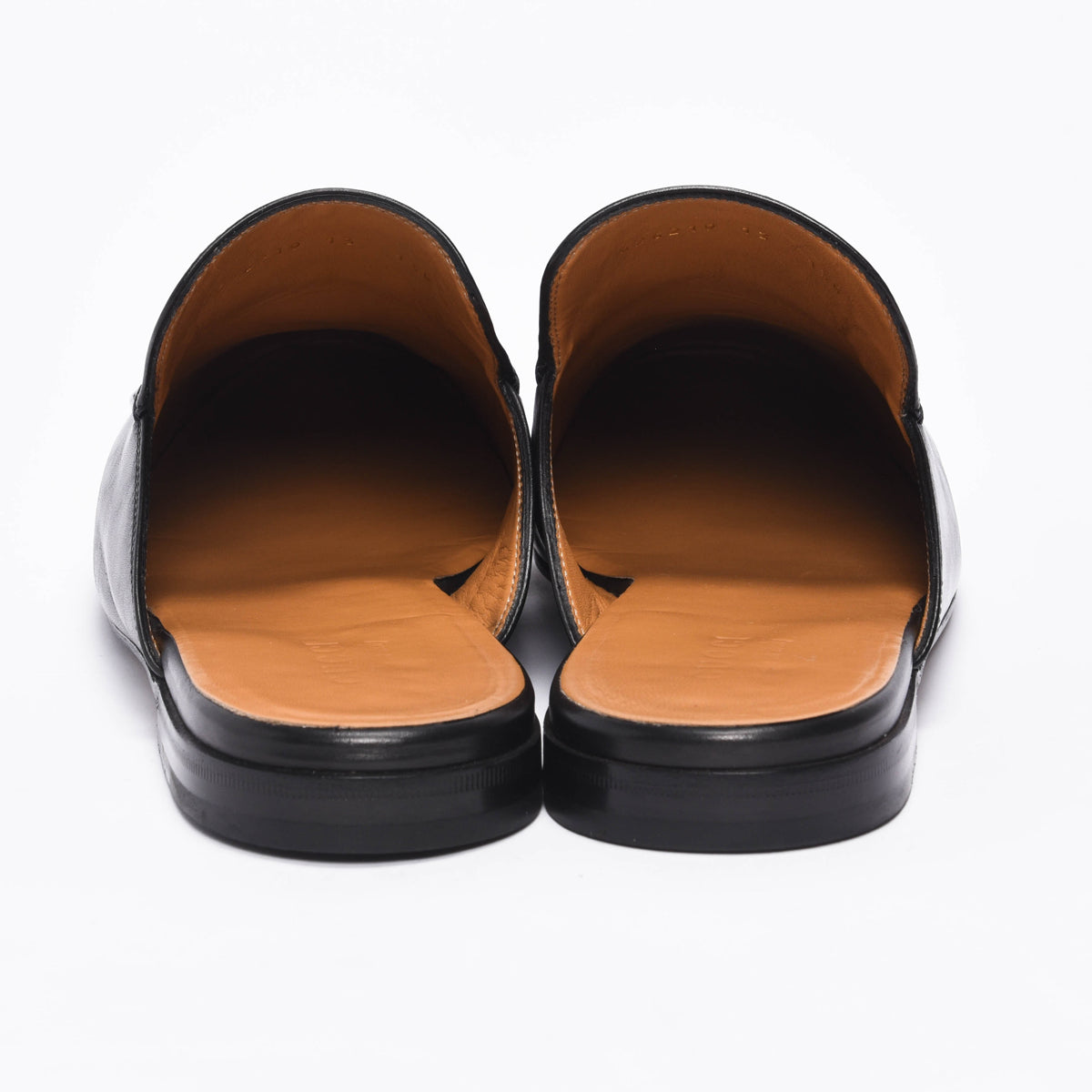 Gucci Black Leather Princetown Horesbit Slippers