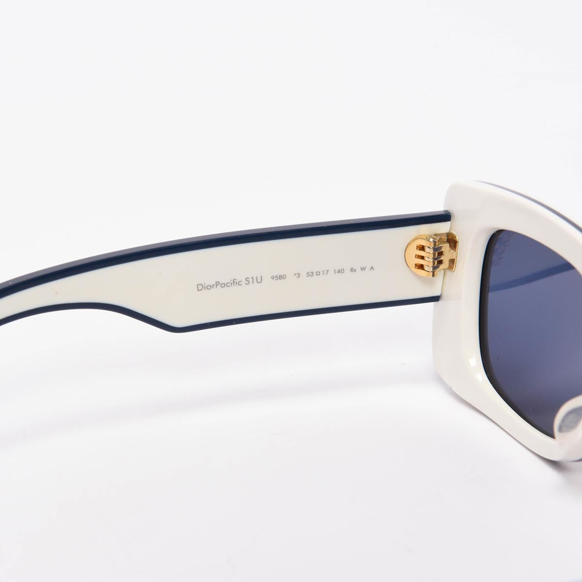 Dior White DiorPacific S1U Rectangular Sunglasses