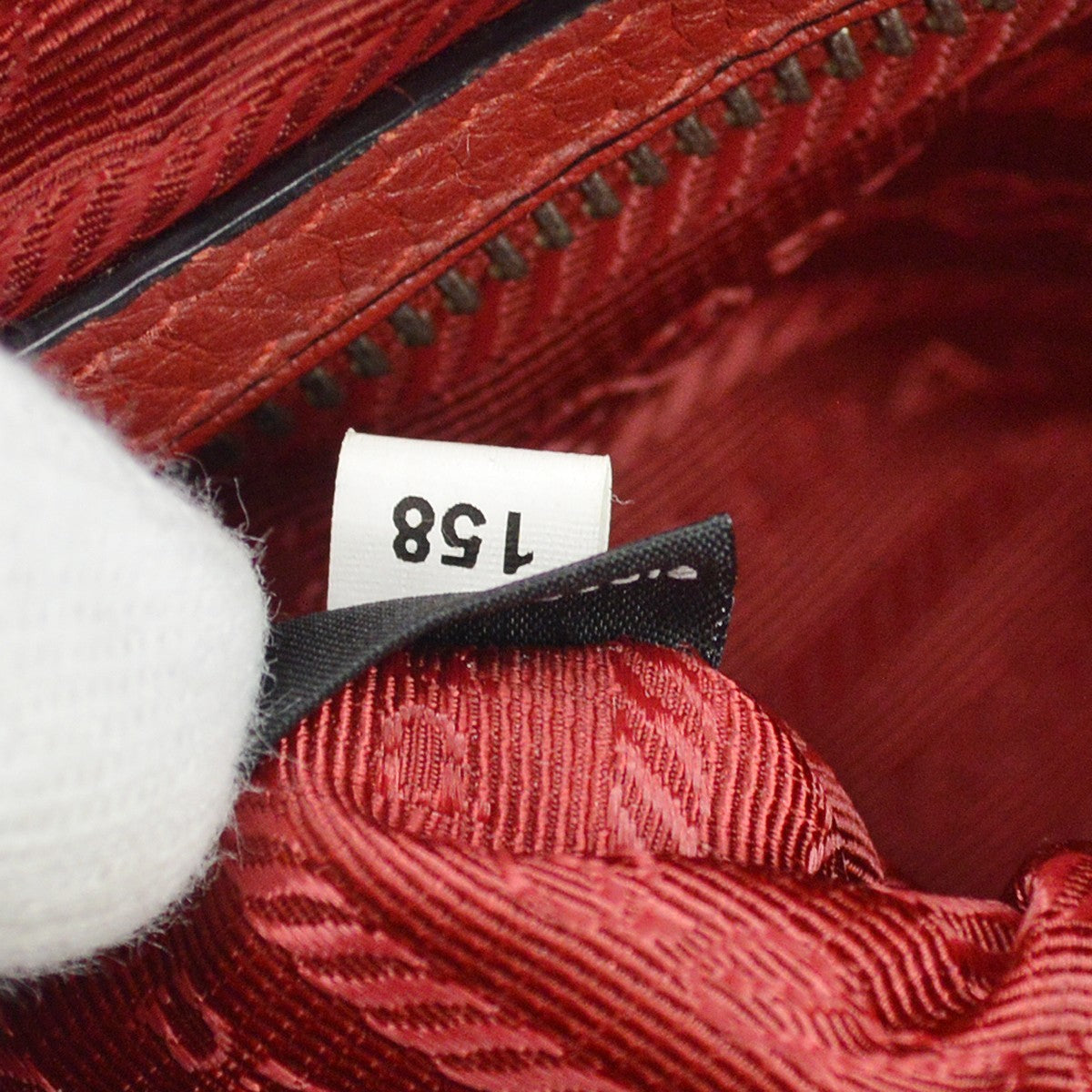 Prada Red Vitello Daino Boston Bag