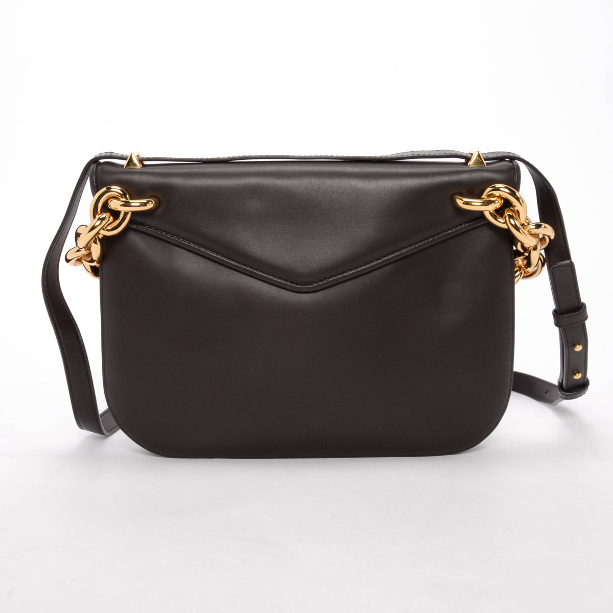 Bottega Veneta Dark Brown Calfskin Large Mount Bag