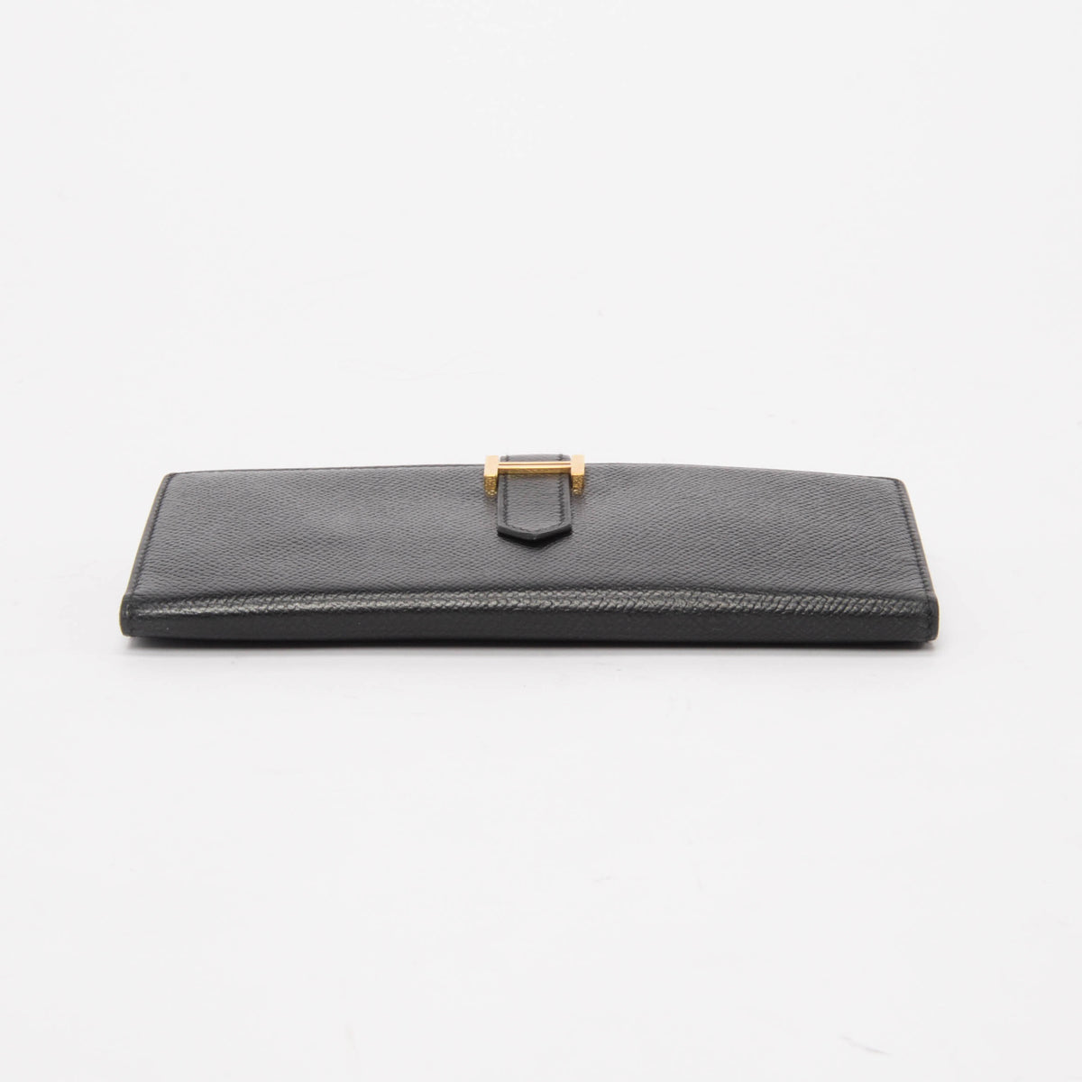 Hermes Black Epsom Bearn Tri-Fold Wallet