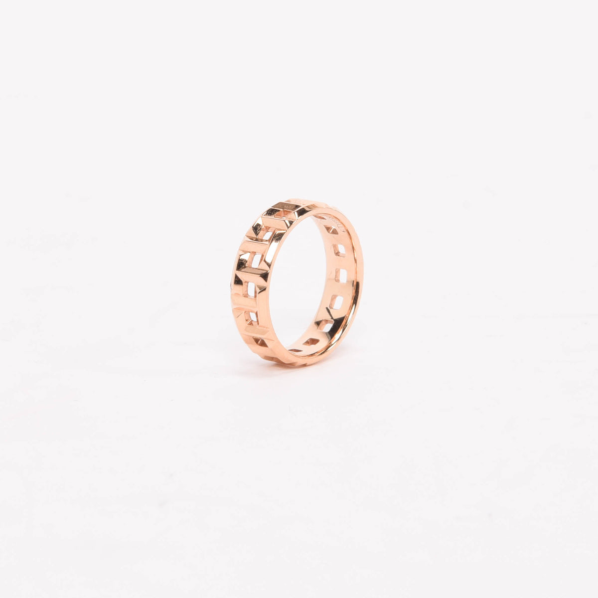 Tiffany & Co 18k Rose Gold Tiffany T True Wide Ring