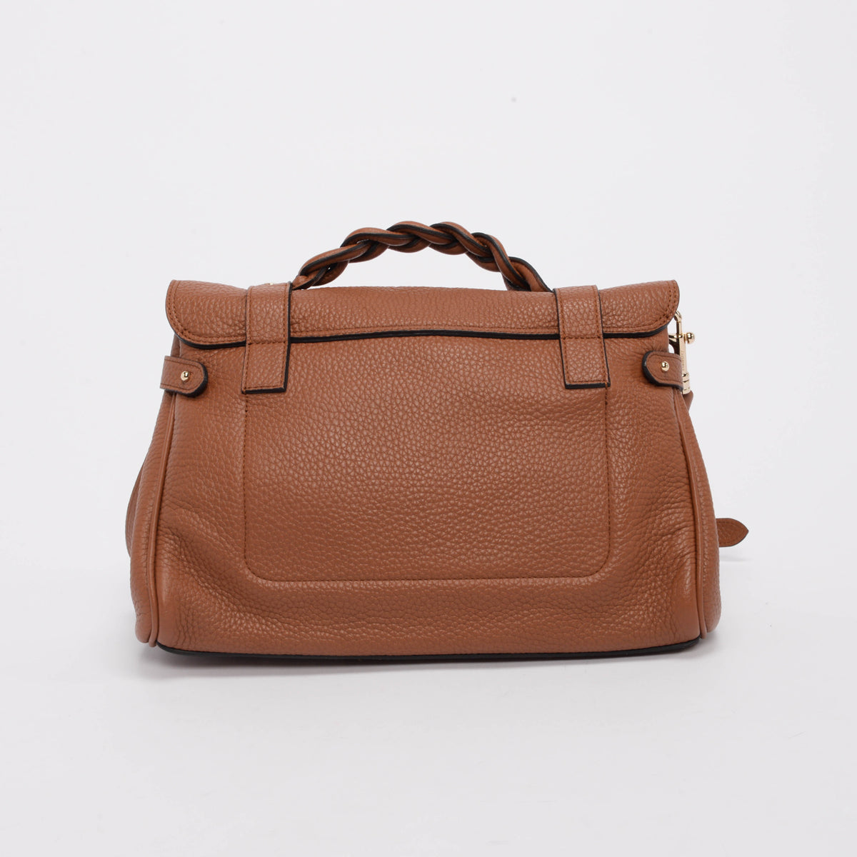 Mulberry Chestnut Classic Grain Alexa Top Handle Bag