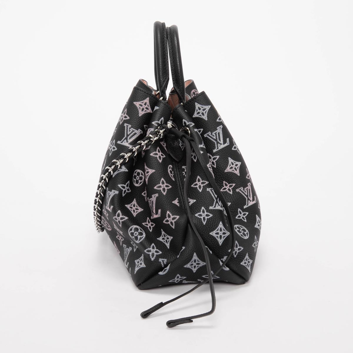 Louis Vuitton Black Mahina Flight Mode Bella Tote