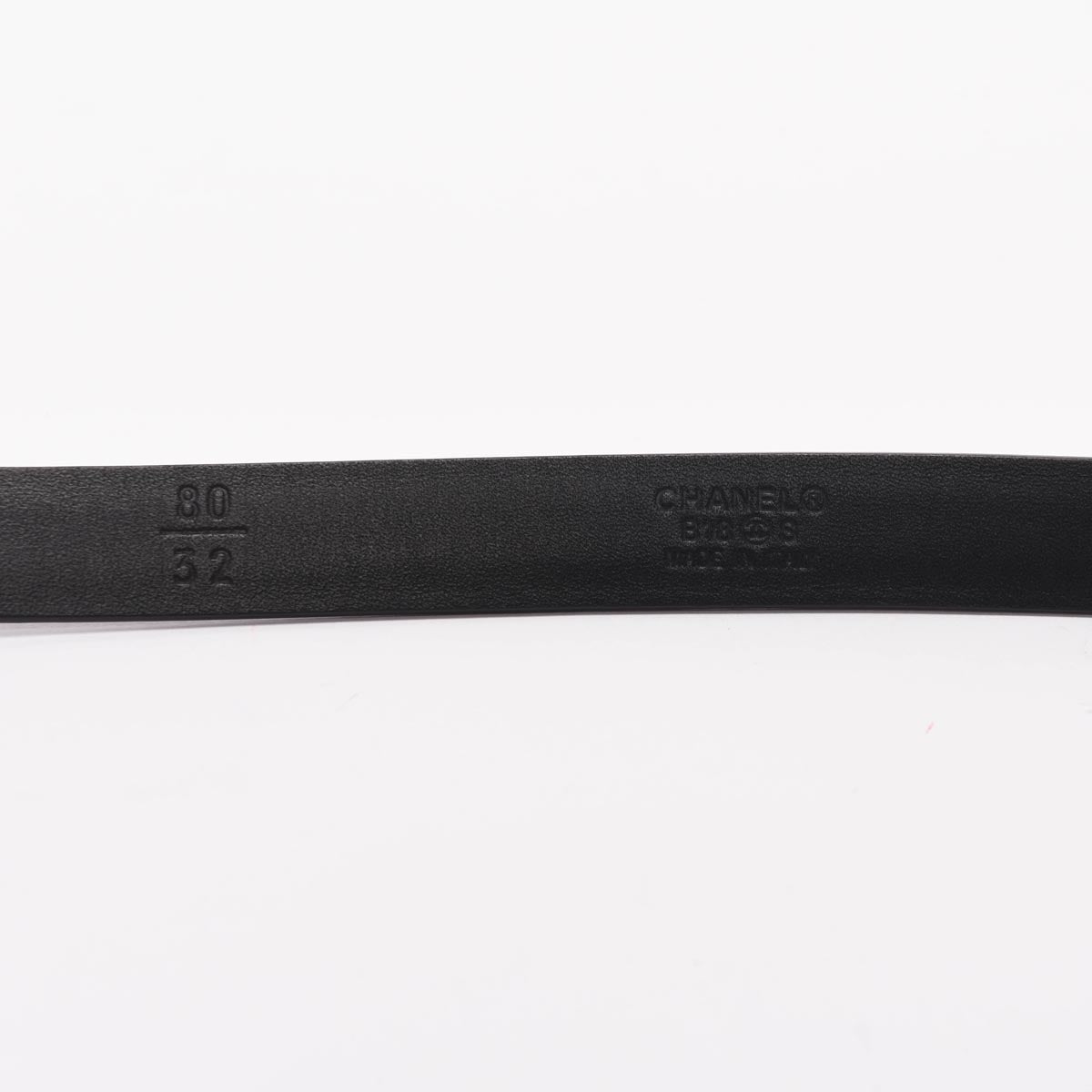 Chanel Black Lambskin Crystal CC Skinny Belt