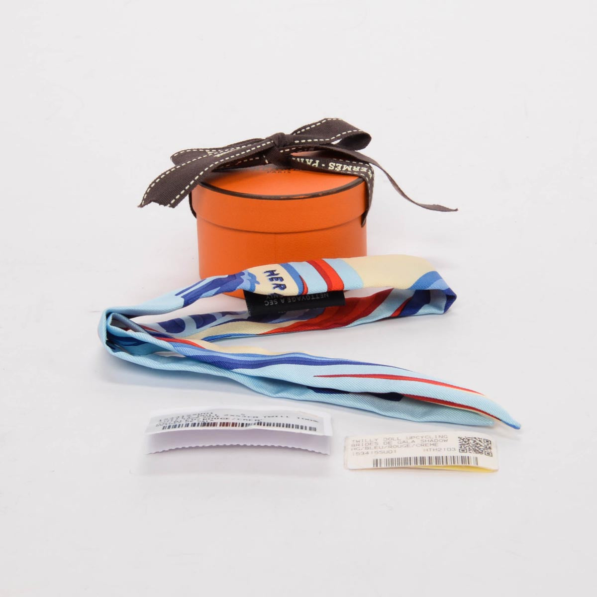 Hermes Blue Silk Brides De Gala Doll Twilly