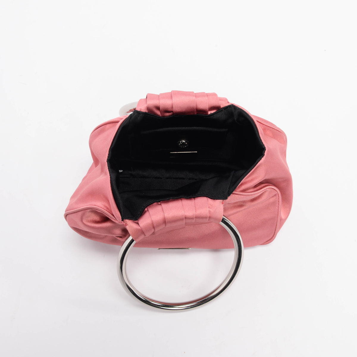 Prada Rosa Satin Raso Wrist Bag