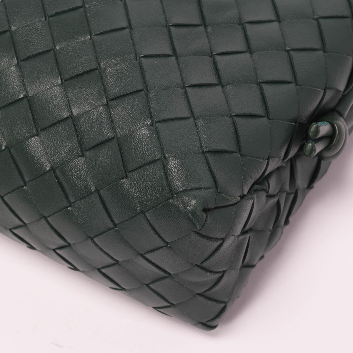 Bottega Veneta Forest Green Intrecciato Small Loop Camera Bag