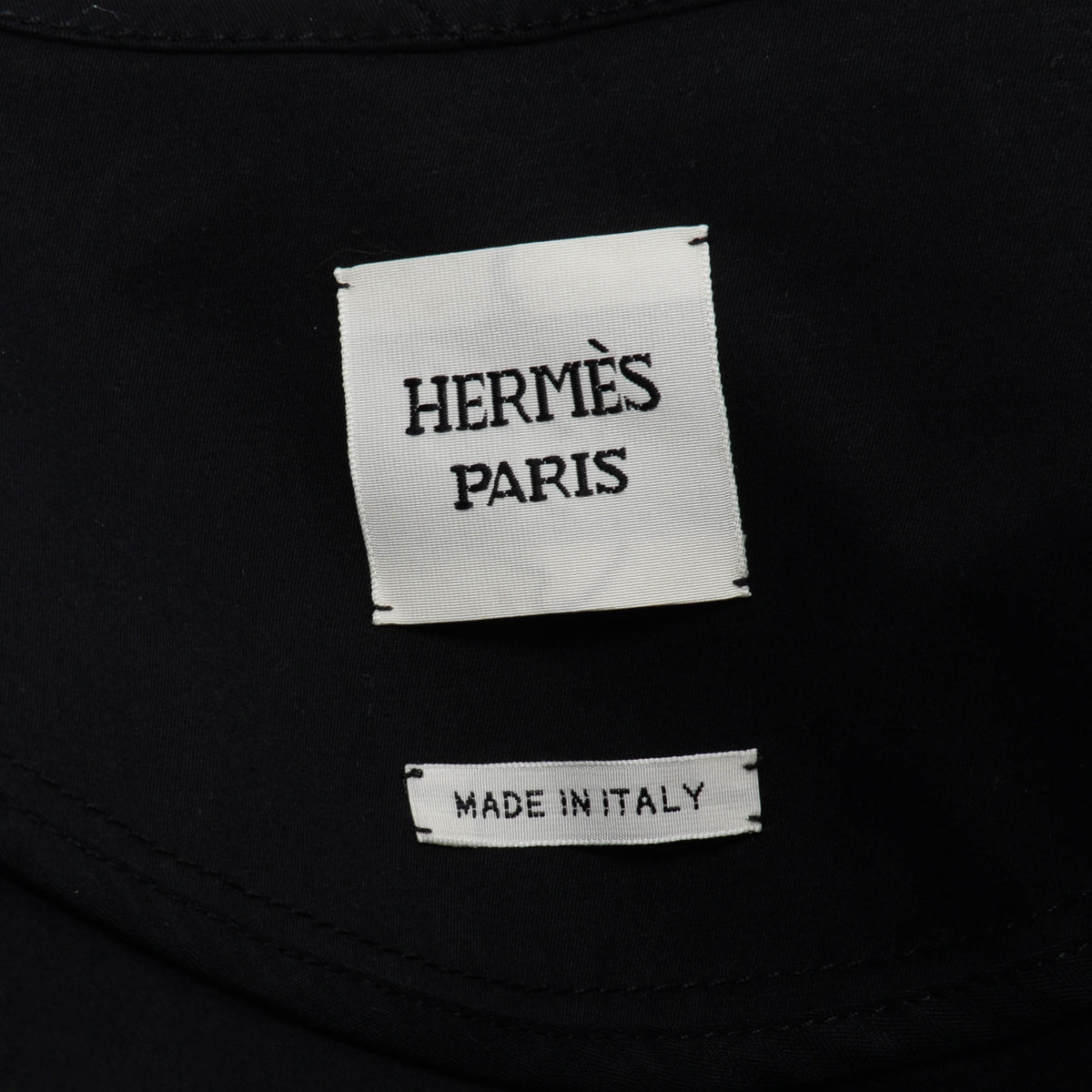 Hermes Black Cotton Twill Equestrian Detail Jacket FR 36