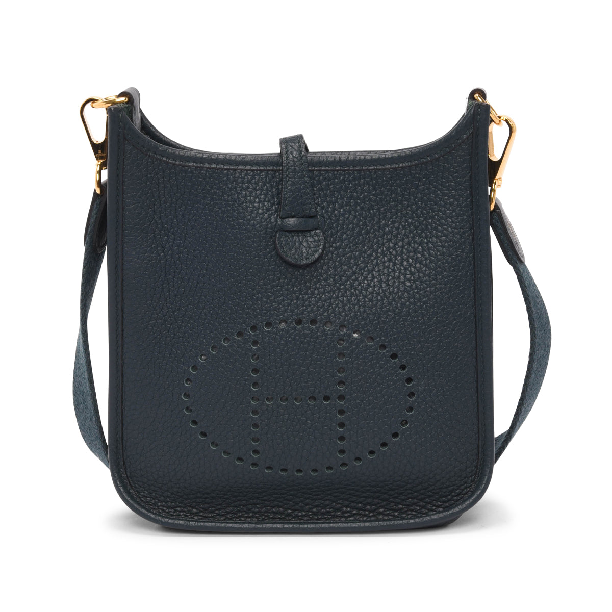 Hermes Vert Cypress Clemence Evelyne TPM Bag