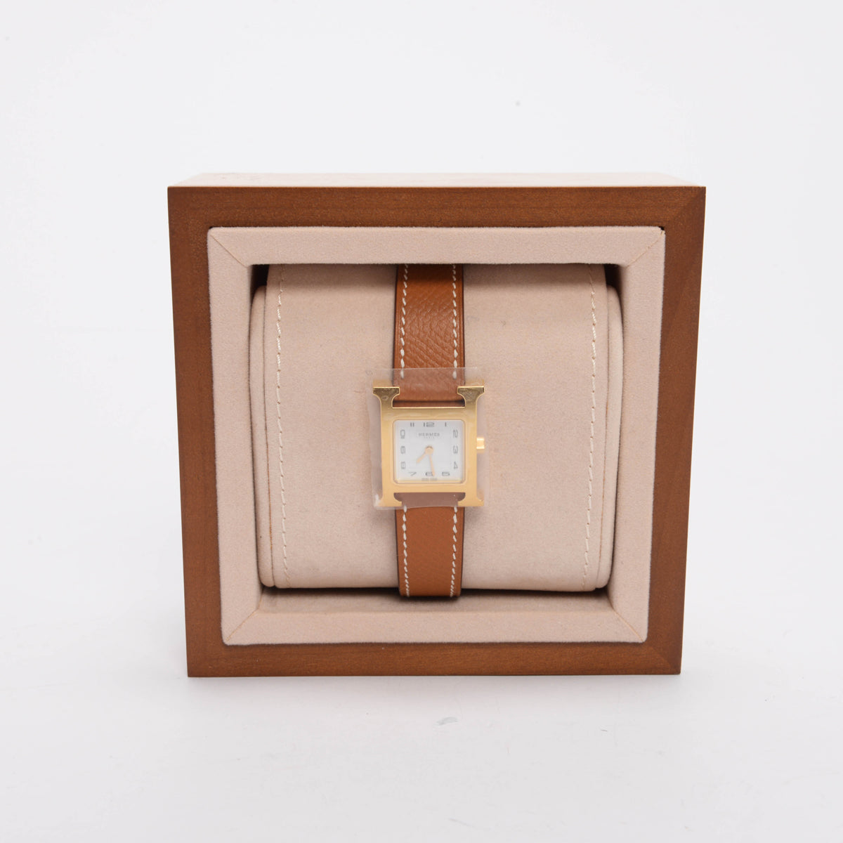 Hermes Gold Epsom Small Heure H Watch