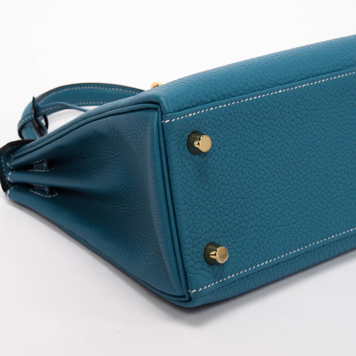 Hermes New Bleu Jean Togo Kelly 25 GHW
