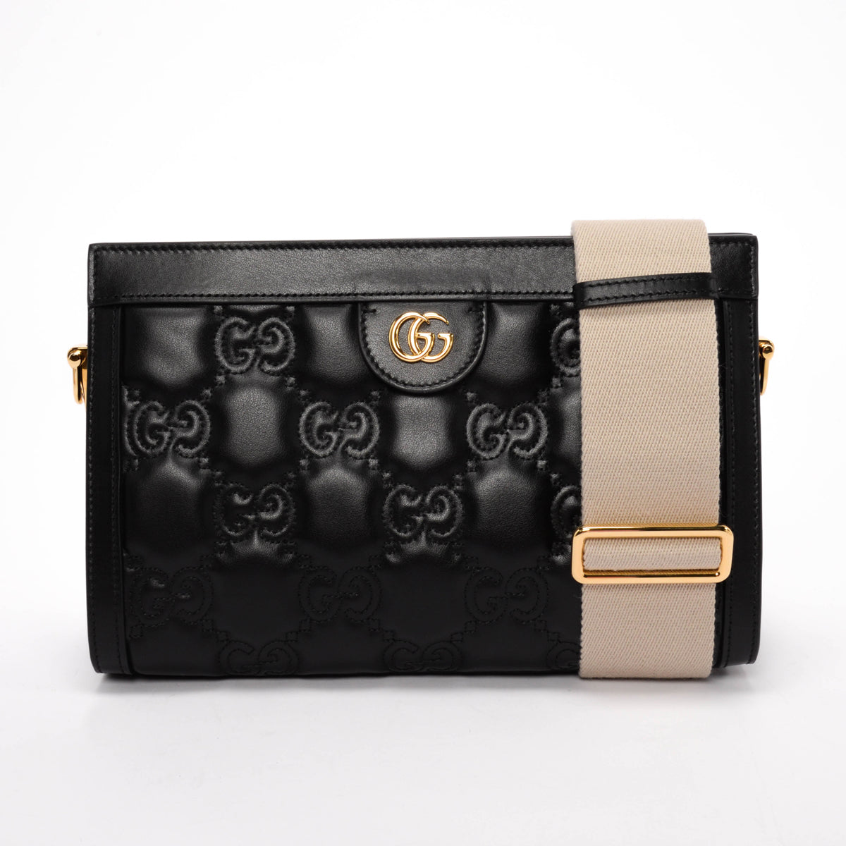 Gucci Black GG Matelasse Small Shoulder Bag