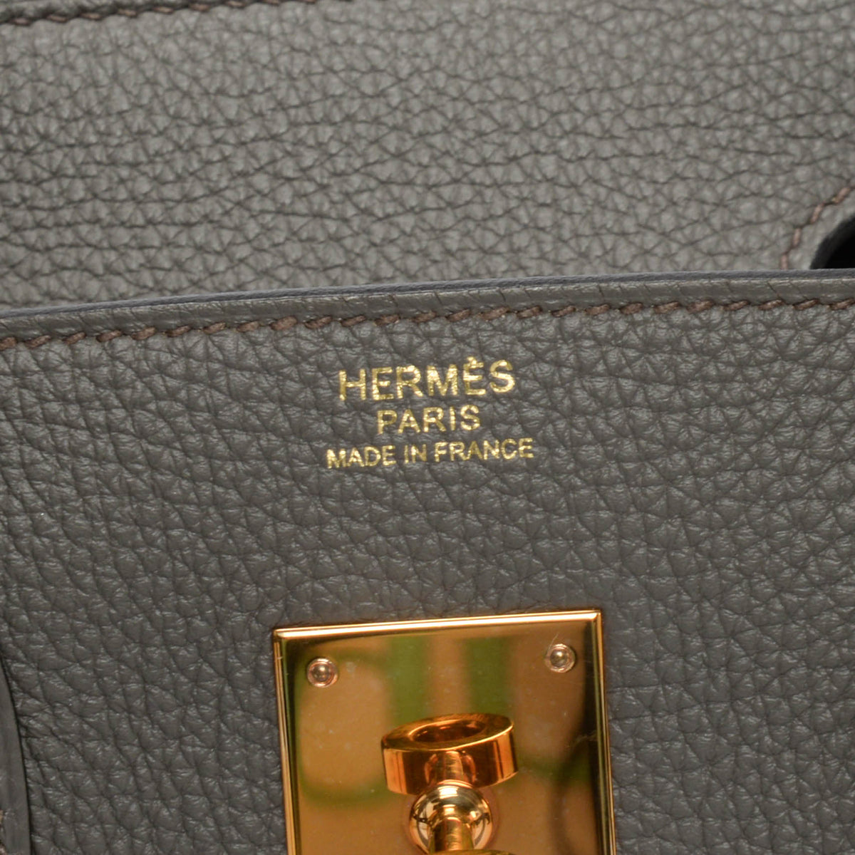 Hermes Gris Etain Togo Birkin 30 RGHW