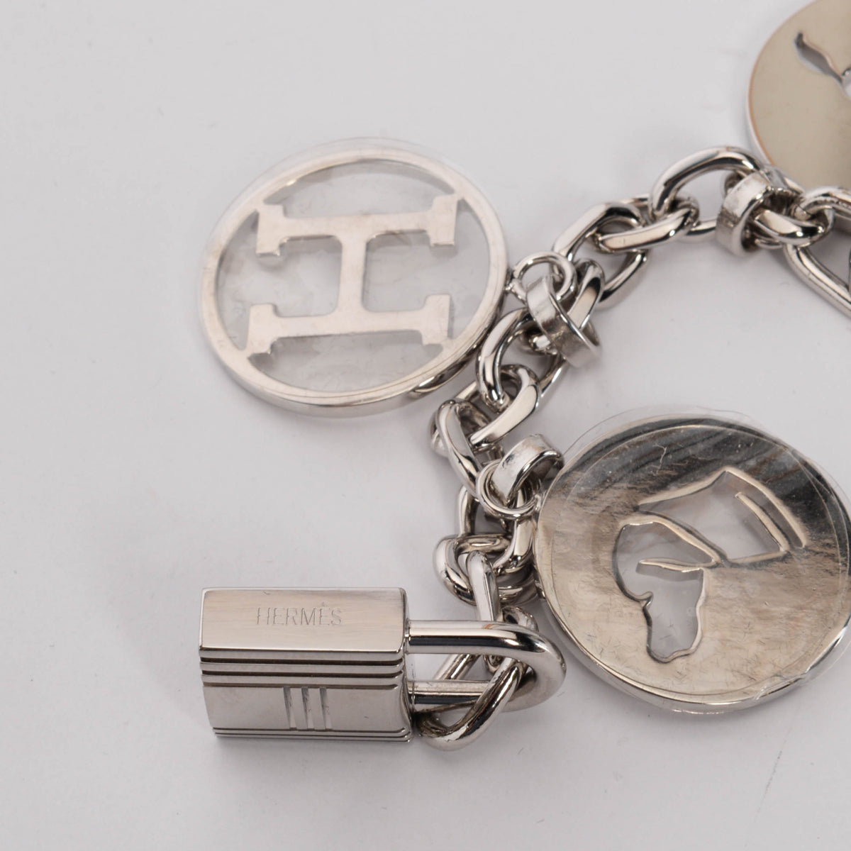 Hermes Silver Metal Breloque Olga Bag Charm