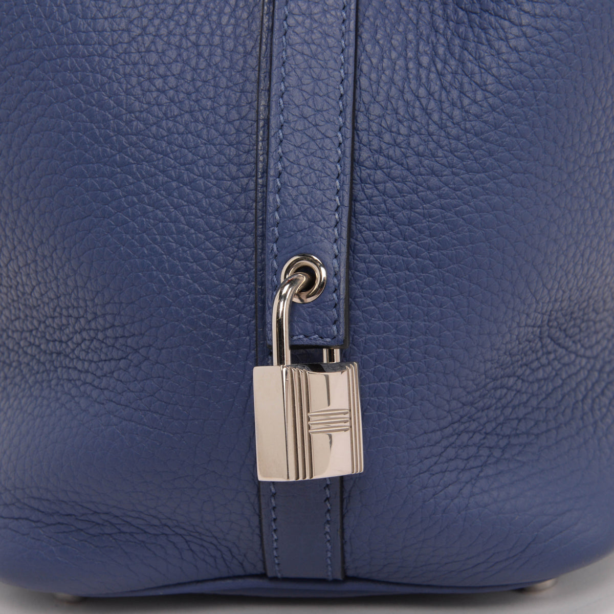 Hermes Bleu Brighton & Capucine Clemence Picotin Lock 18