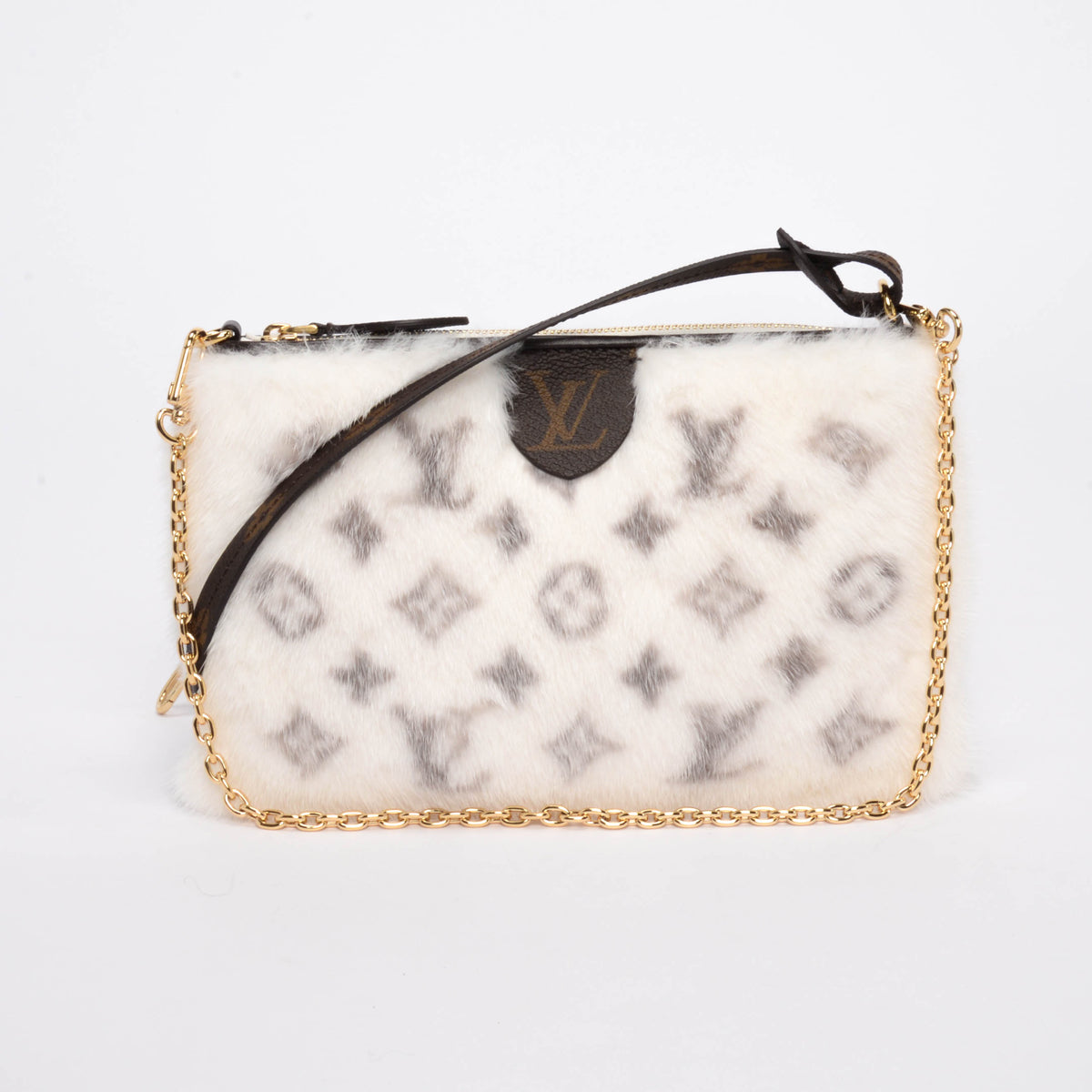 Louis Vuitton White Monogram Mink Neo Pochette Milla Mini Bag