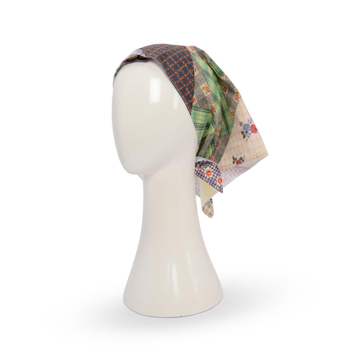 Miu Miu Multi Colour Cotton Liberty Patchwork Scarf